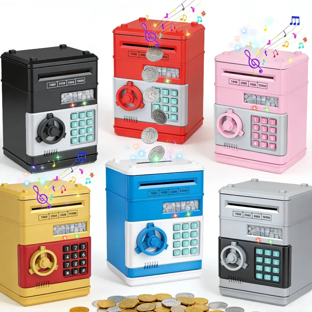 Tirelire enfant electronique rose