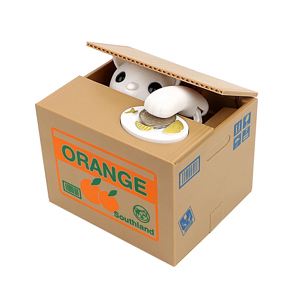 Tirelire-attrape-pièces-panda-blanc