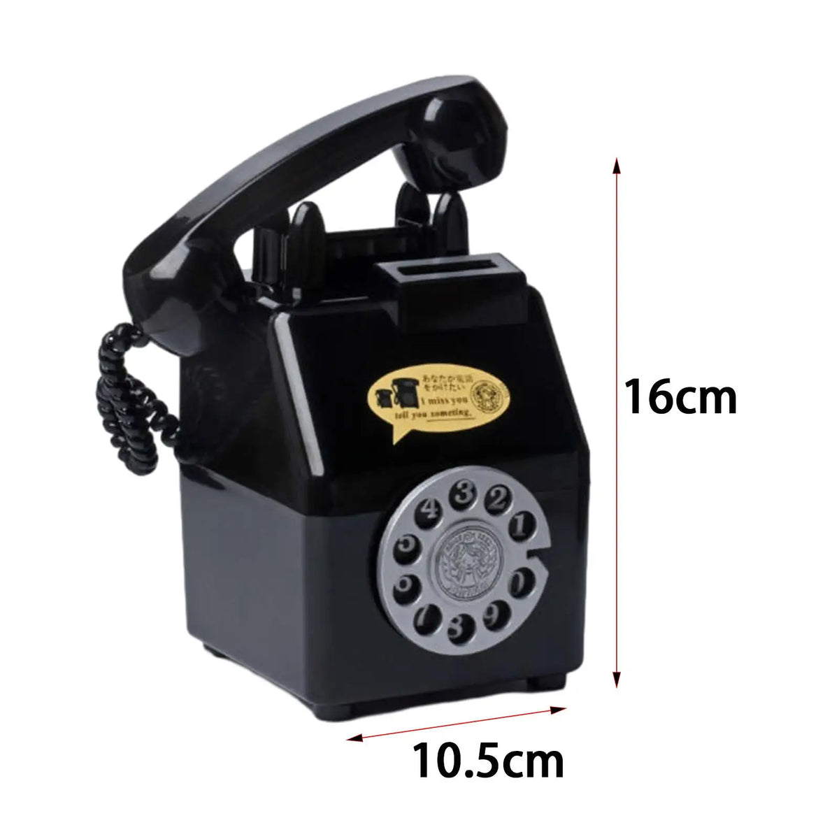Tirelire enfant téléphone noir