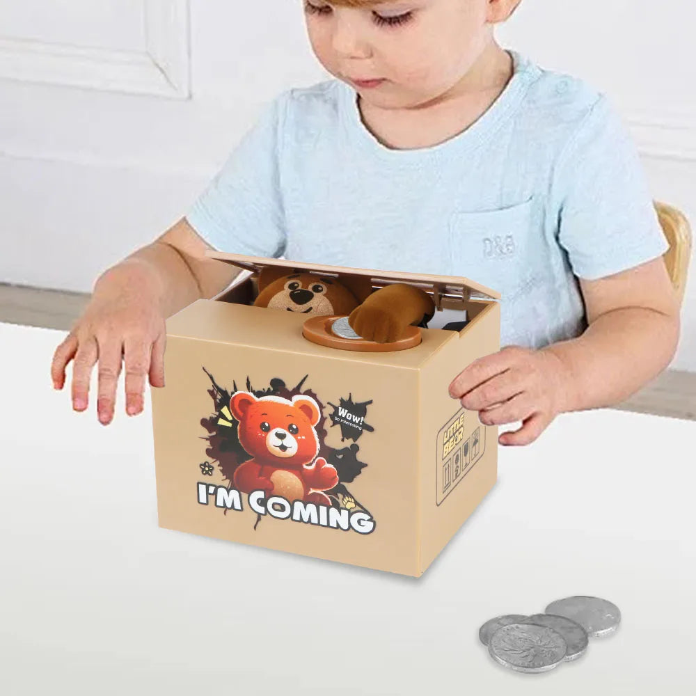 Tirelire enfant attrape pièce Gorille