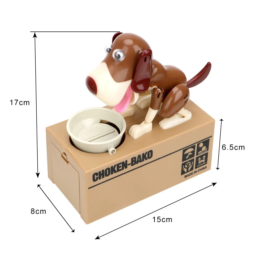 Tirelire enfant attrape pièces chien