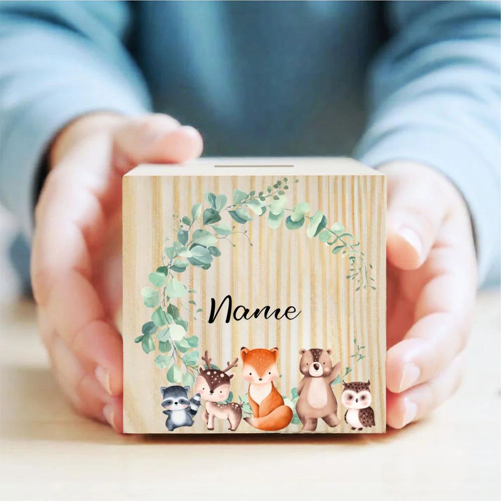 Tirelire Personnalisé Animaux Ours