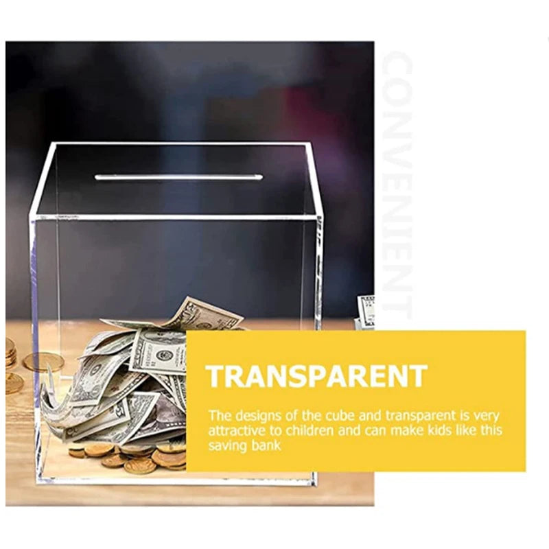 Tirelire enfant à casser transparente