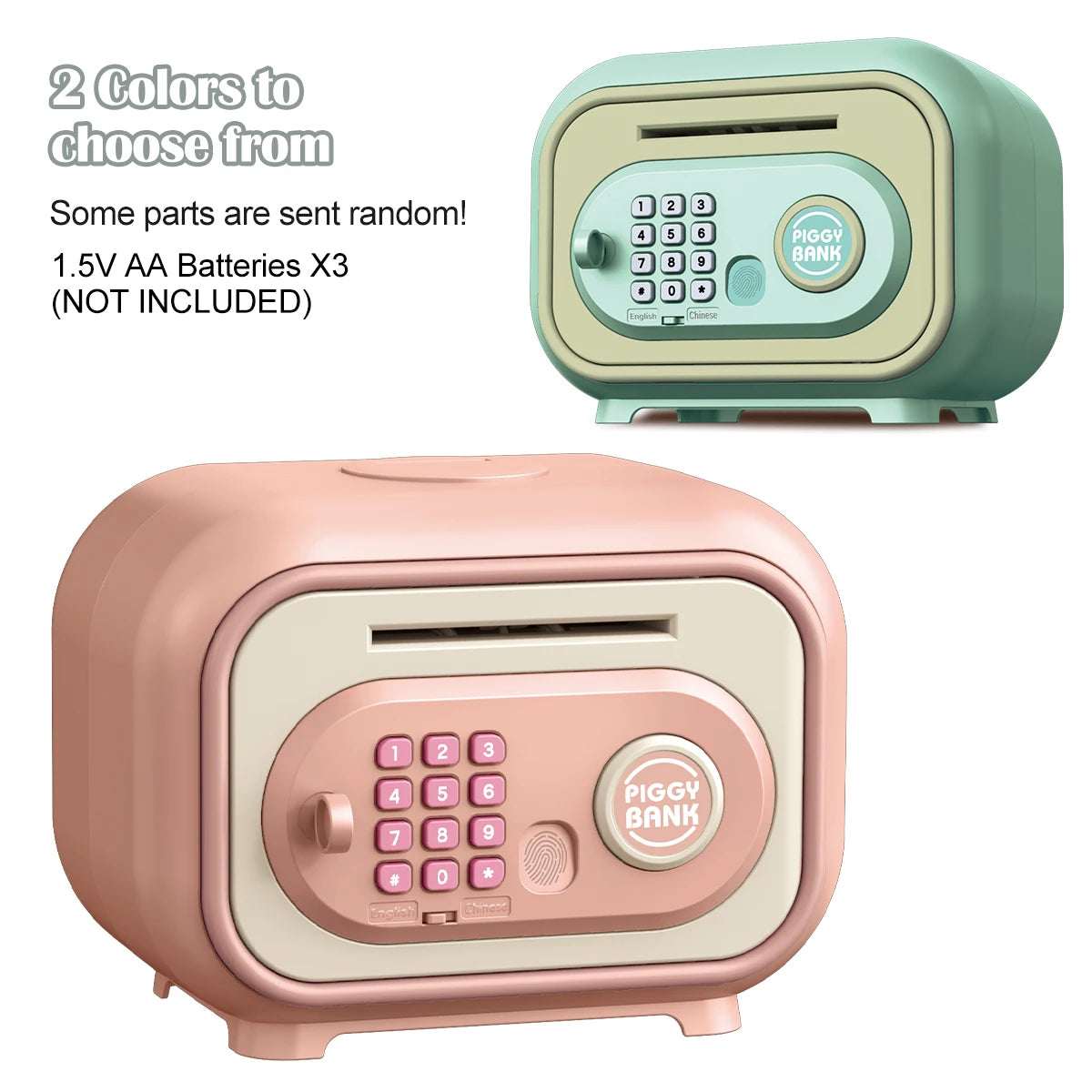 Tirelire enfant coffre rose