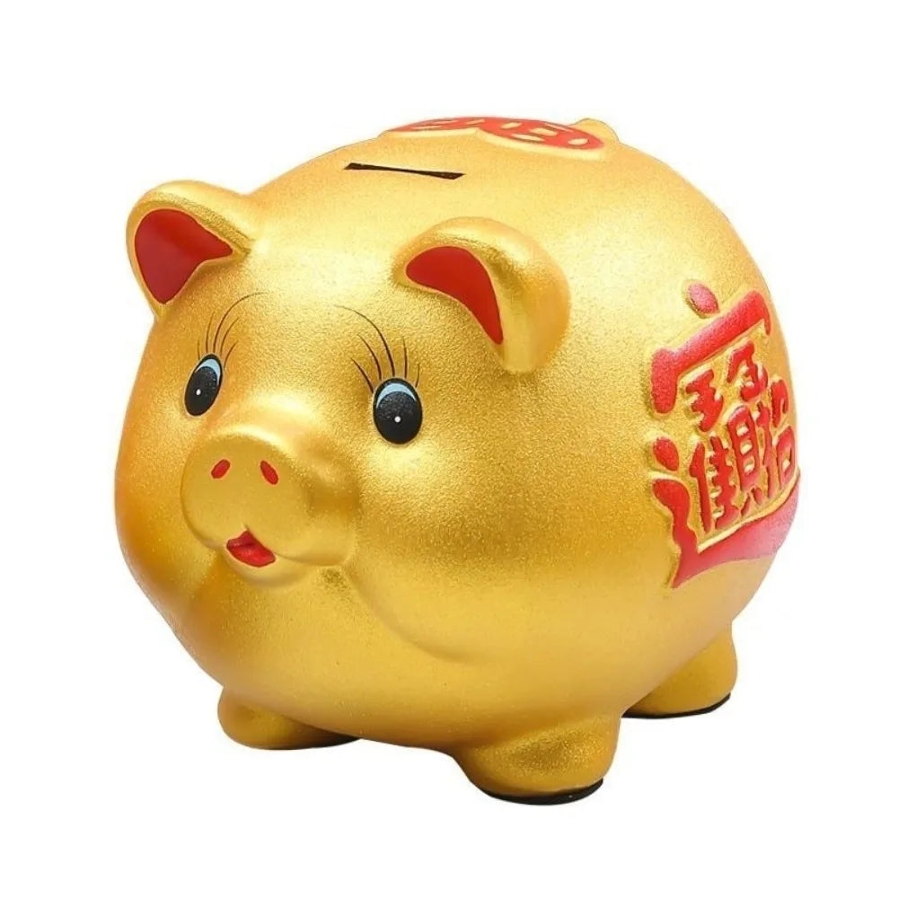 Tirelire-enfant-cochon-dorée