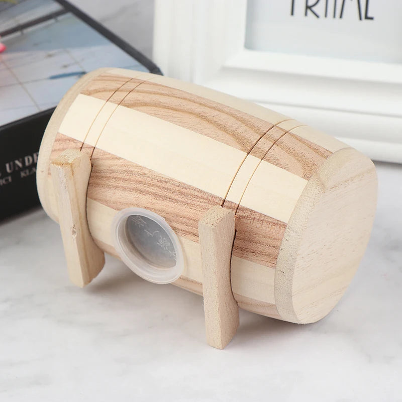 Tirelire enfant bois tonneau