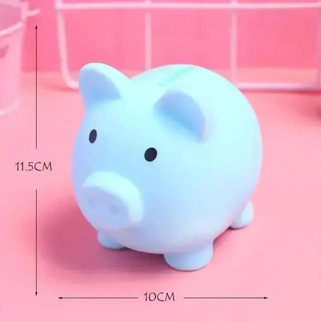 Tirelire enfant cochon bleu petite