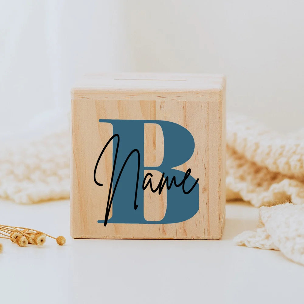 Tirelire bois personnalisable P