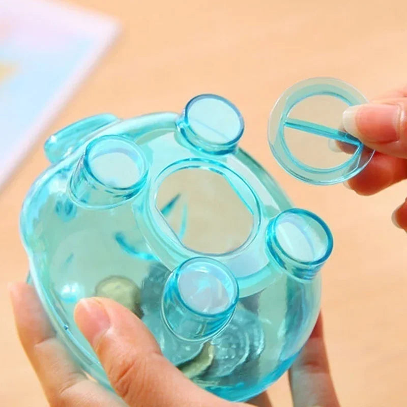 Tirlire enfant cochon transparent
