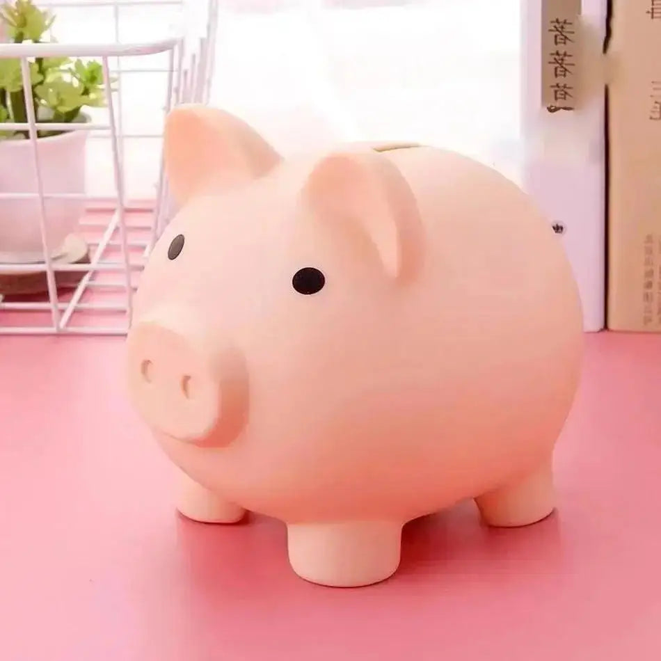 Tirelire enfant cochon bleu