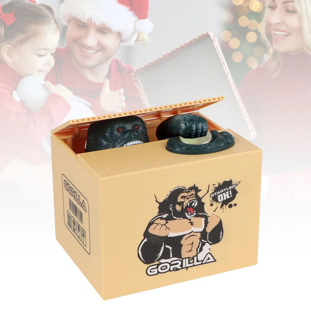 Tirelire enfant attrape pièce Gorille