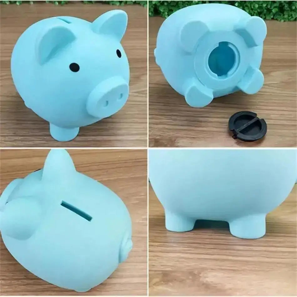Tirelire enfant cochon bleu petite